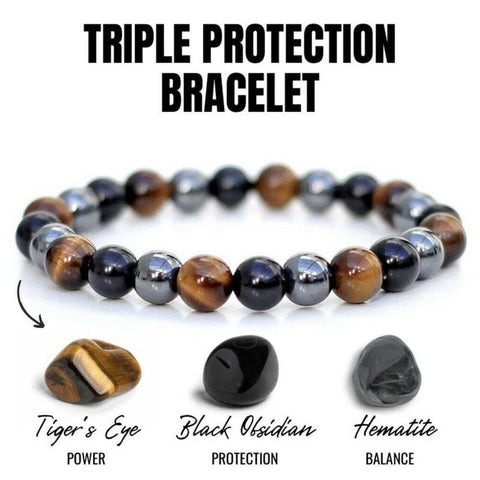 Triple Protection Bead Bracelet