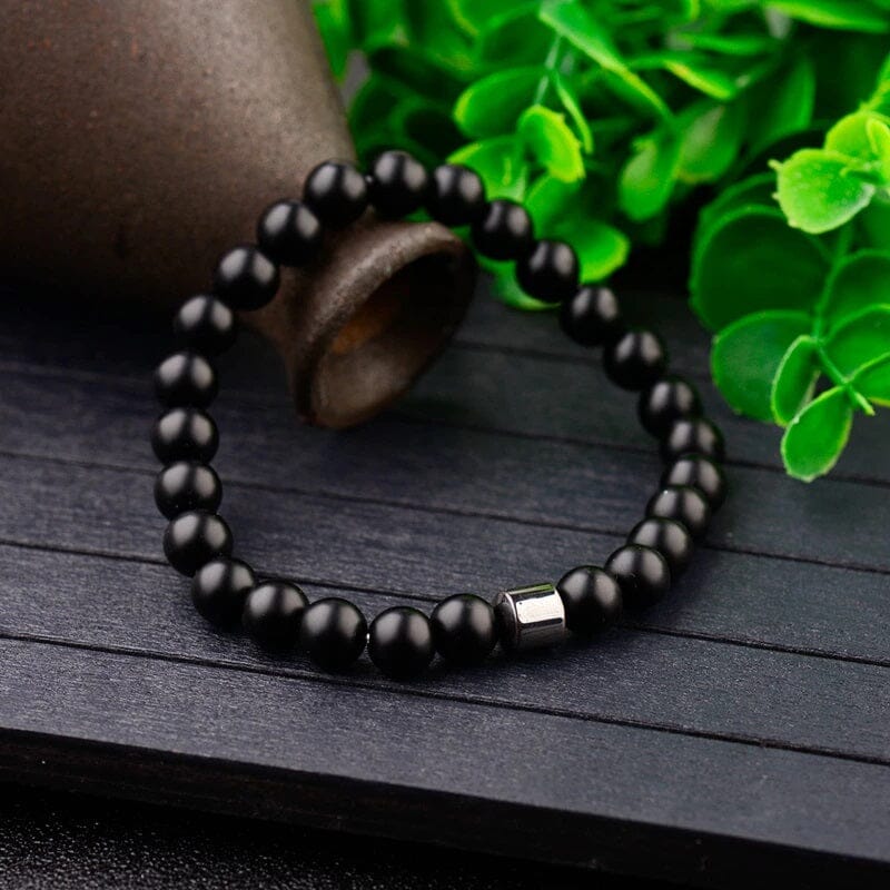 Matte Black Onxy with Hematite Drum