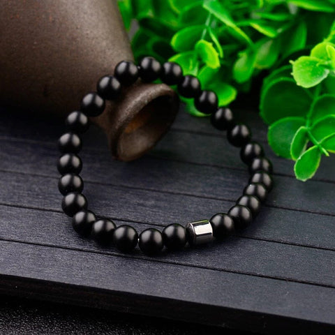 Matte Black Onxy with Hematite Drum