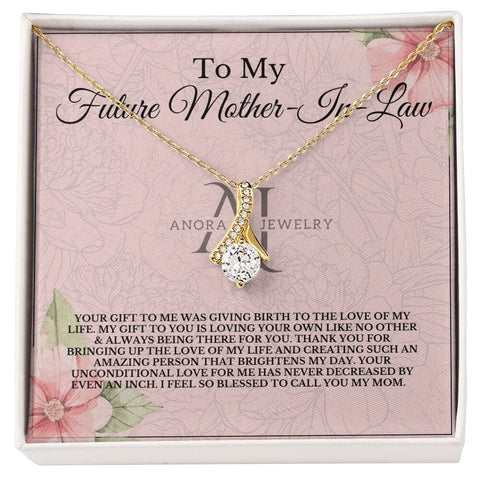 To My Future Mother In Law - Petite Ribbon Necklace