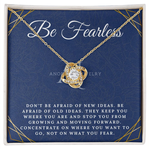 Be Fearless - 14K Gold Love Knot Necklace