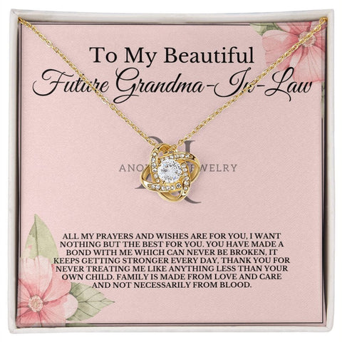 To My Beautiful Future Grandmother-In-Law - Love Knot Necklace