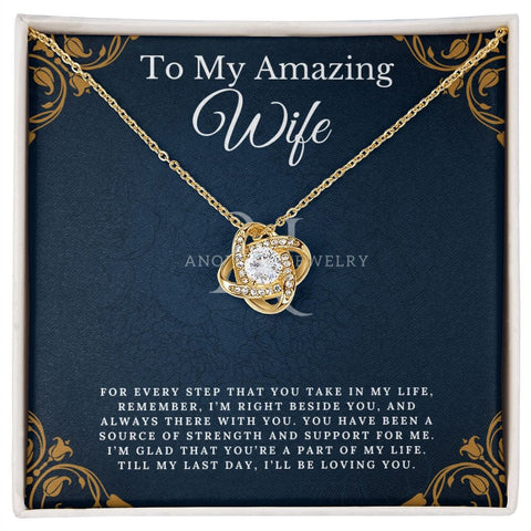 To My Amazing Wife - Love Knot Necklace