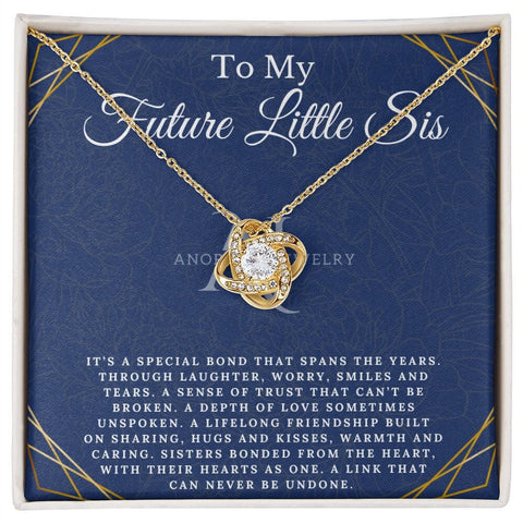 To My Future Little Sister - Love Knot Necklace
