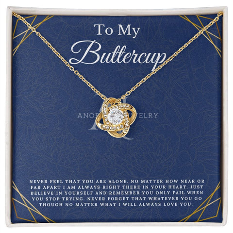 To My Buttercup - Love Knot Necklace