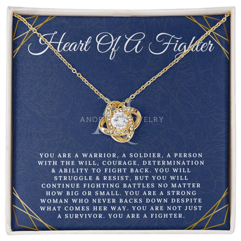Heart Of A Fighter - Love Knot Necklace