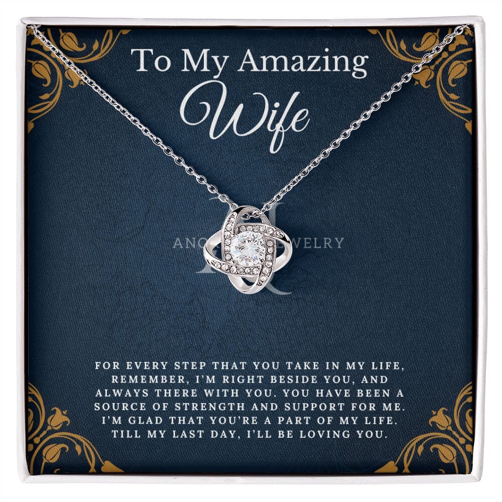 To My Amazing Wife - Love Knot Necklace