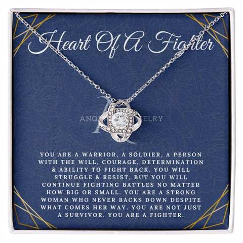 Heart Of A Fighter - Love Knot Necklace