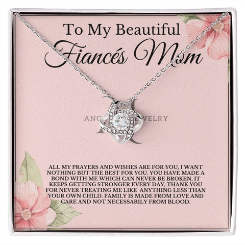 To My Beautiful Fiancé's Mom - Love Knot Necklace