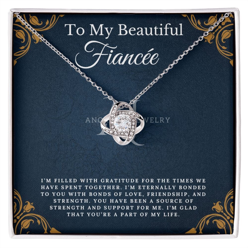 To My Beautiful Fiancée - Love Knot Necklace