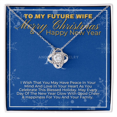 To My Future Wife - Merry Christmas - Love Knot Necklace
