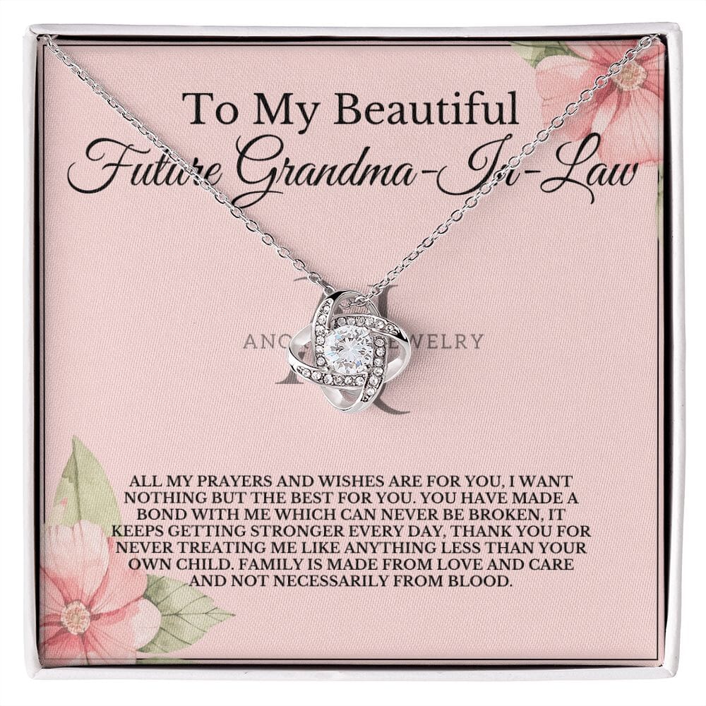 To My Beautiful Future Grandmother-In-Law - Love Knot Necklace