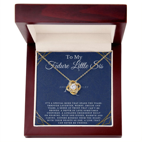 To My Future Little Sister - Love Knot Necklace