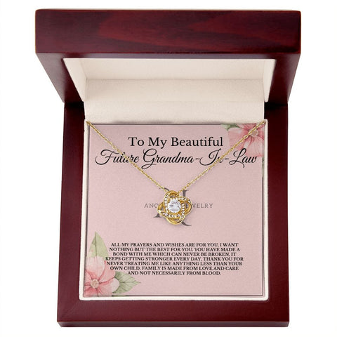 To My Beautiful Future Grandmother-In-Law - Love Knot Necklace
