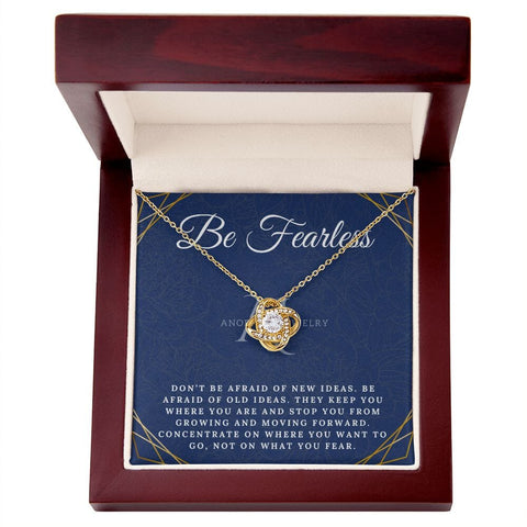 Be Fearless - 14K Gold Love Knot Necklace