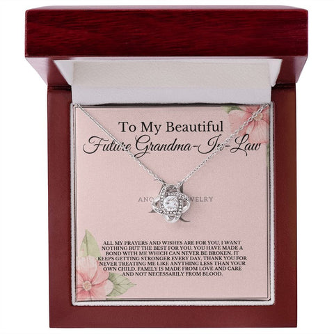 To My Beautiful Future Grandmother-In-Law - Love Knot Necklace