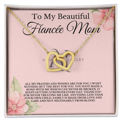 To My Beautiful Fiancée's Mom - Interlocking Heart Necklace