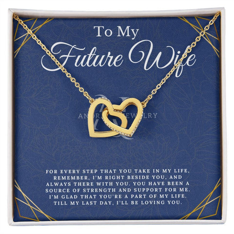 To My Future Wife - Interlocking Heart Necklace