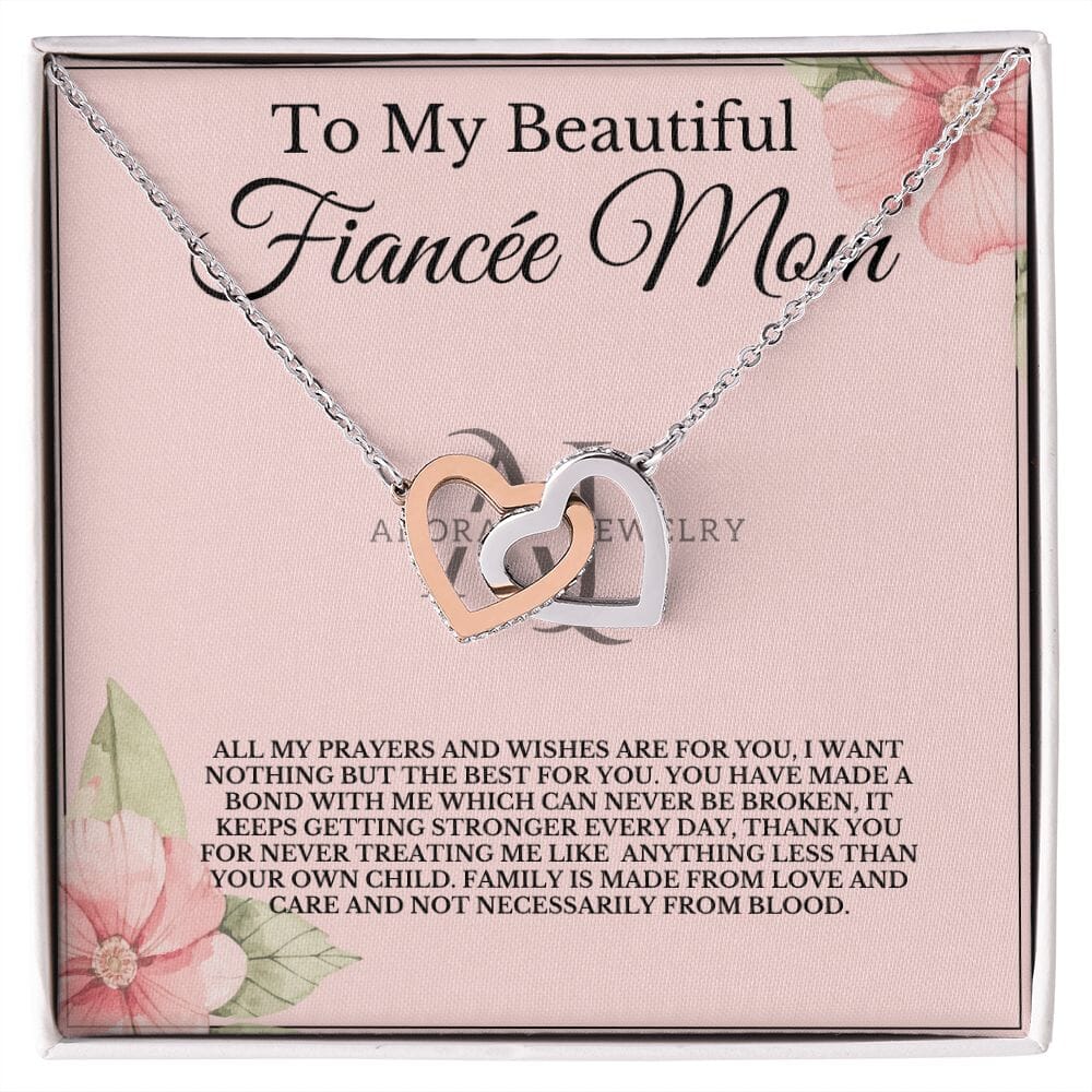 To My Beautiful Fiancée's Mom - Interlocking Heart Necklace
