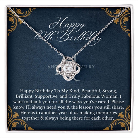 Happy 80th Birthday - Love Knot Necklace