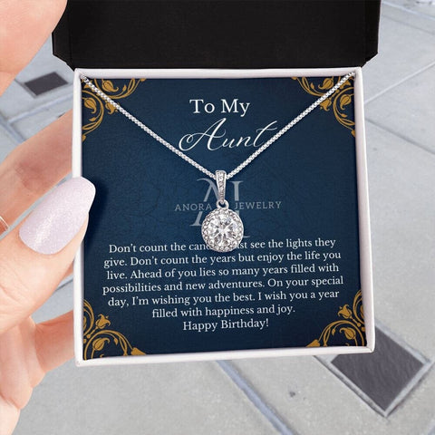 To My Aunt - Happy Birthday - Eternal Hope Necklace