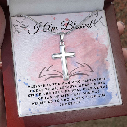 I Am Blessed - Cross Necklace