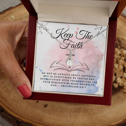 Keep The Faith - Petite Ribbon Necklace