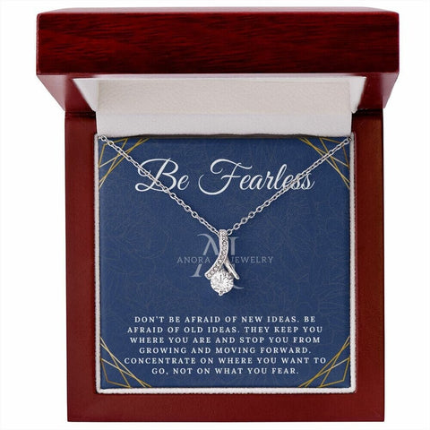 Be Fearless - 14K Gold Ribbon Necklace