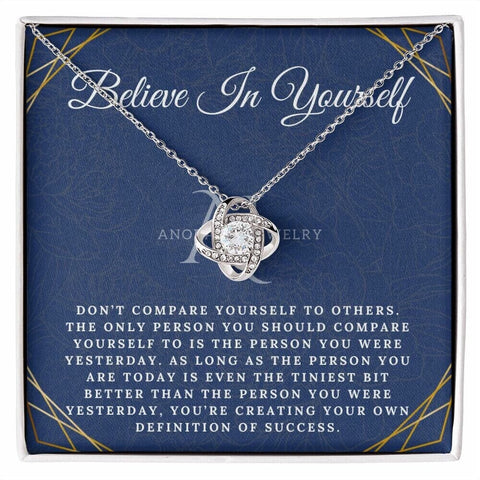 Believe In Yourself - 14K Gold Love Knot Necklace