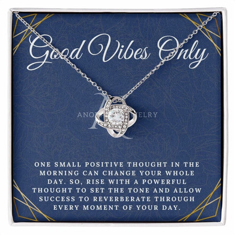 Good Vibes Only - 14K Gold Love Knot Necklace