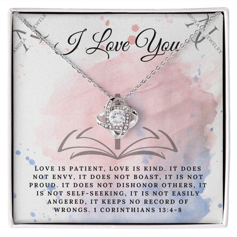 I Love You - Love Knot Necklace