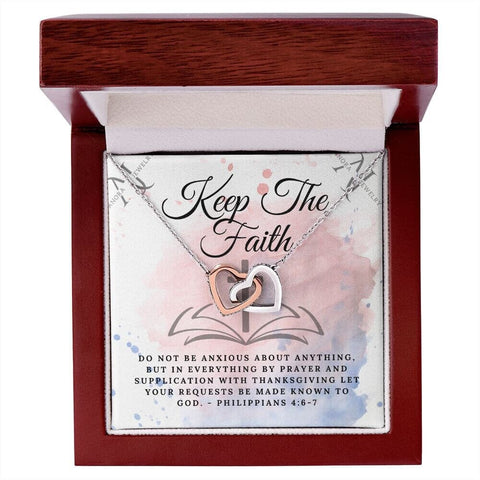 Keep The Faith - Interlocking Hearts Necklace