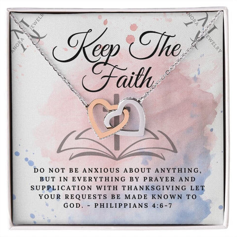 Keep The Faith - Interlocking Hearts Necklace