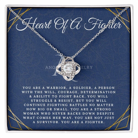 Heart Of A Fighter - Love Knot Necklace