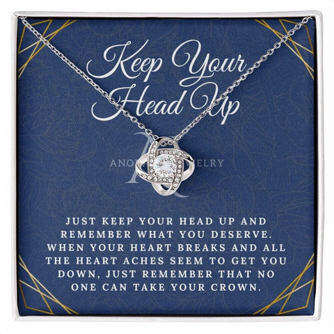 Keep Your Head Up - Love Knot Necklace