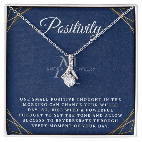 Positivity - Petite Ribbon Necklace