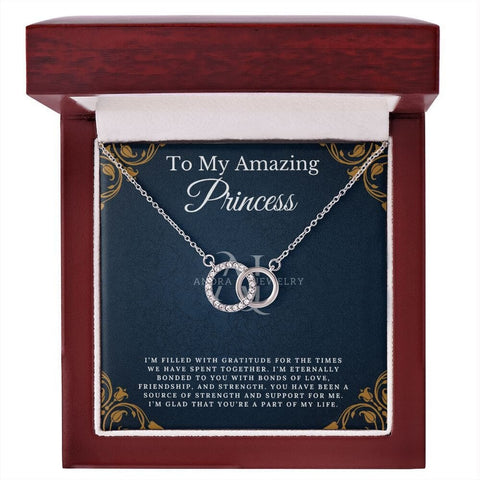 To My Amazing Princess - Double Circle Necklace