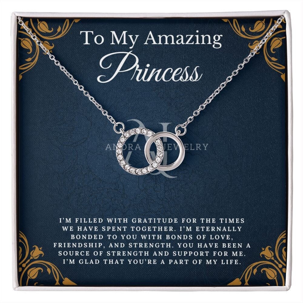 To My Amazing Princess - Double Circle Necklace