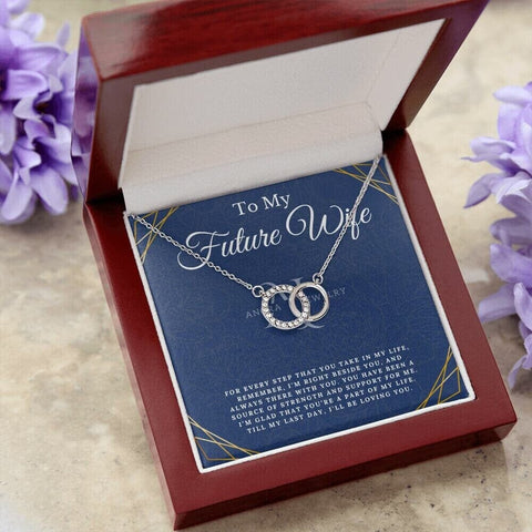 To My Future Wife -  Double Circle Pendant Necklace