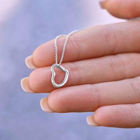 To My Cross Cousin - Merry Christmas - Gold Heart Pendant Necklace