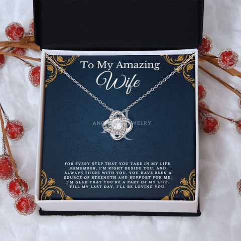 To My Amazing Wife - Love Knot Necklace