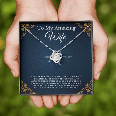To My Amazing Wife - Love Knot Necklace