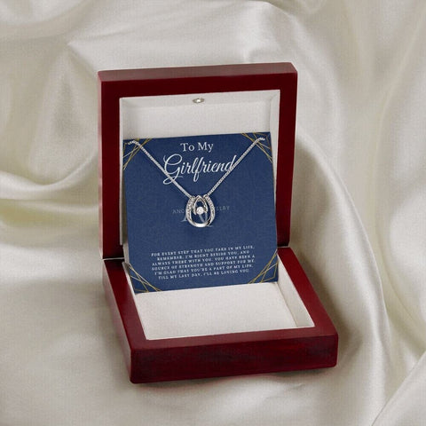 To My Girlfriend - Lucky Horseshoe Necklace