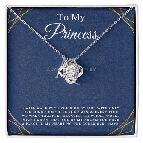 To My Princess - Love Knot Necklace