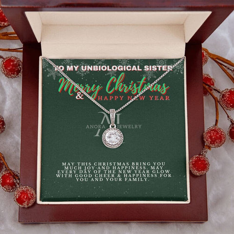 To My Unbiological Sister - Merry Christmas - Eternal Hope Necklace