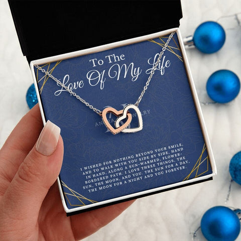 To The Love Of My Life - Interlocking Heart Necklace