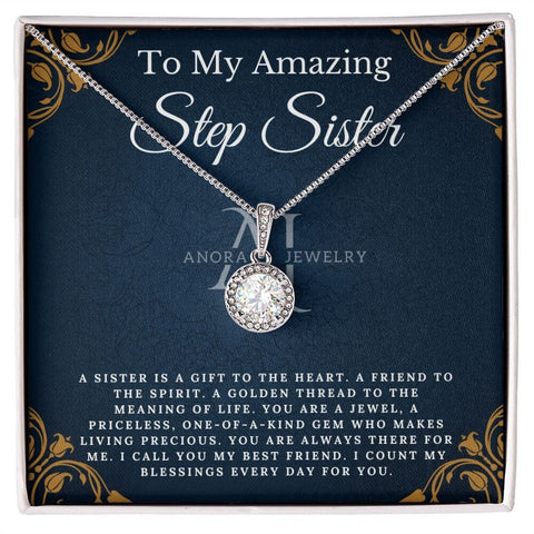 To My Amazing Stepsister - Eternal Hope Necklace