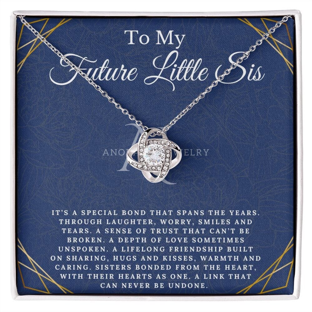To My Future Little Sister - Love Knot Necklace