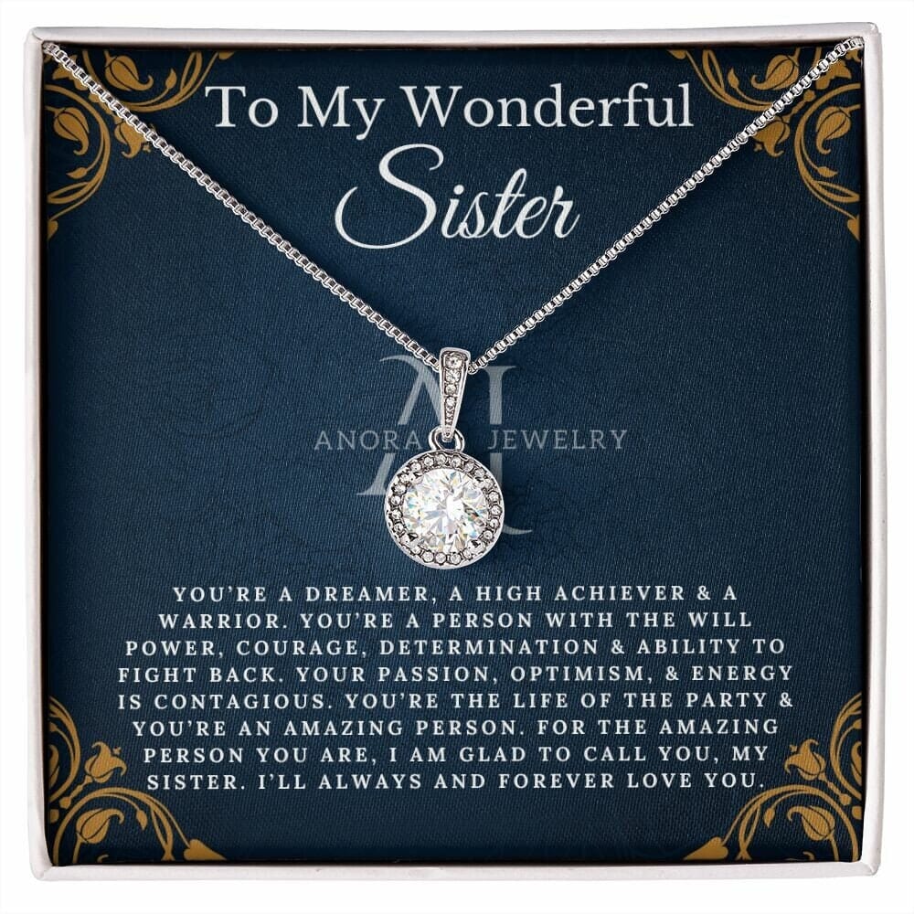 To My Wonderful Sister - Eternal Hope Necklace