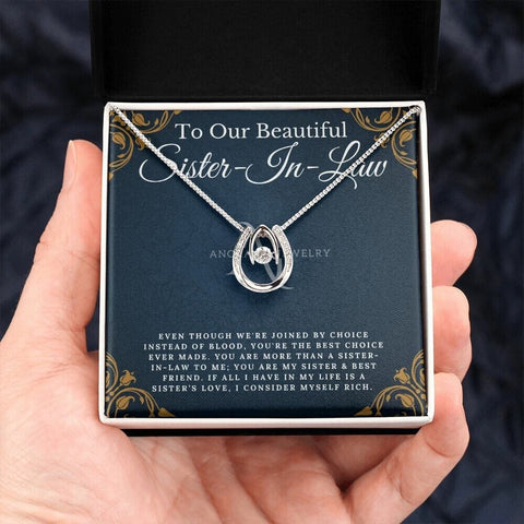 To Our Beautiful Sister-In-Law - Lucky Horseshoe Necklace